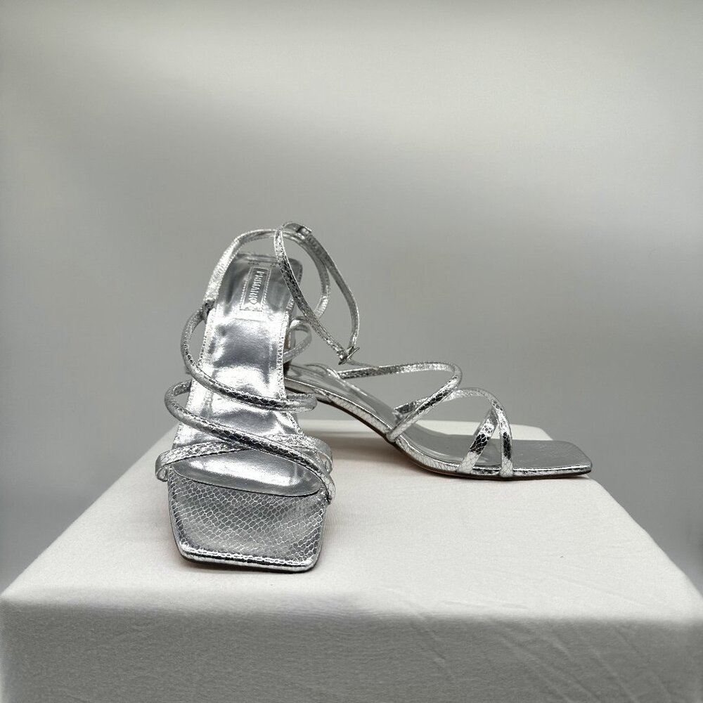 Silver Strappy Primark Heels Women's 10